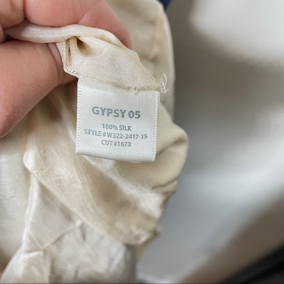 GYPSY 05 Nusa Dua Paisley Silk Maxi Dress Navy Blue {S9} - Picture 7 of 7